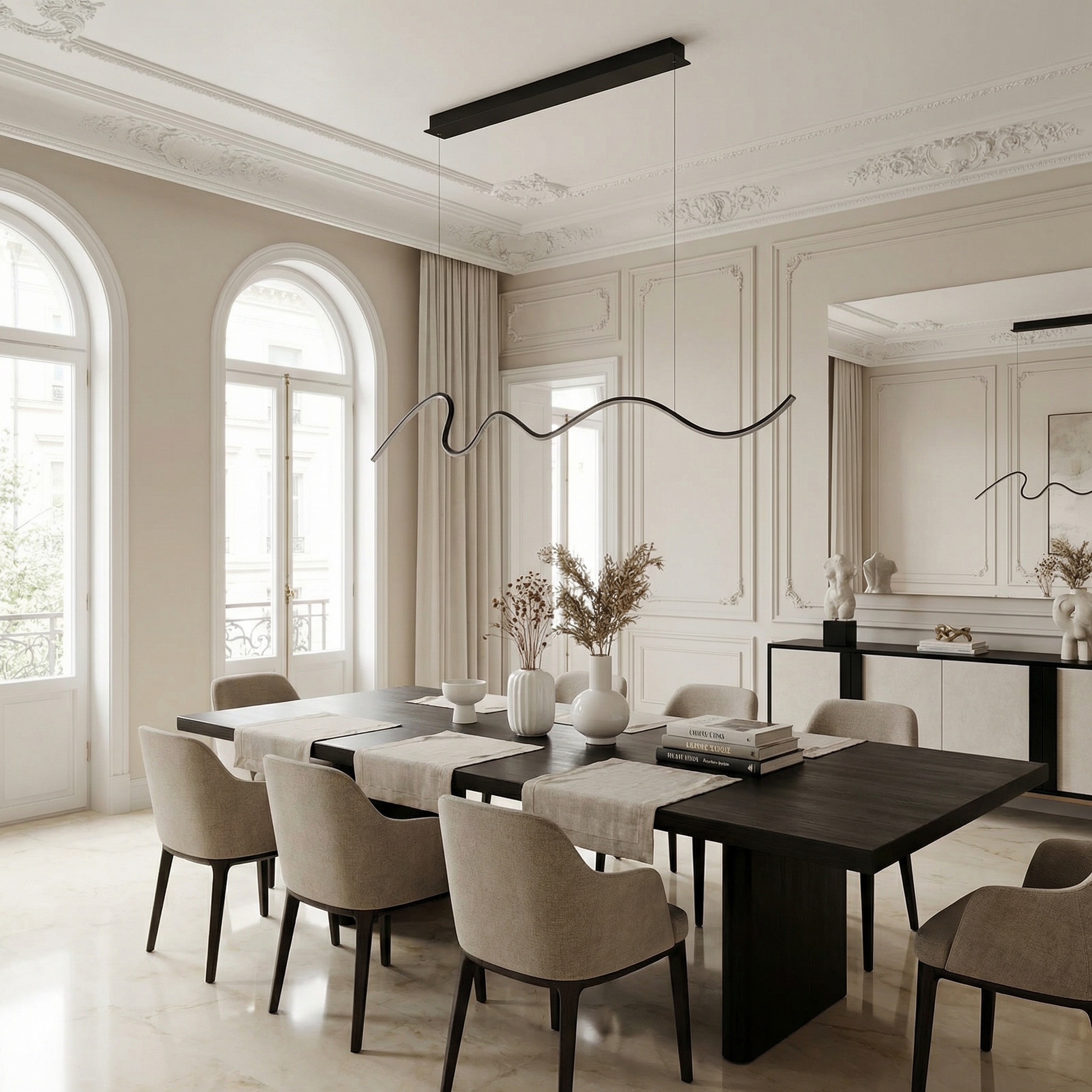 Suspension Caeluxique vue ambiance | Luxarmonie