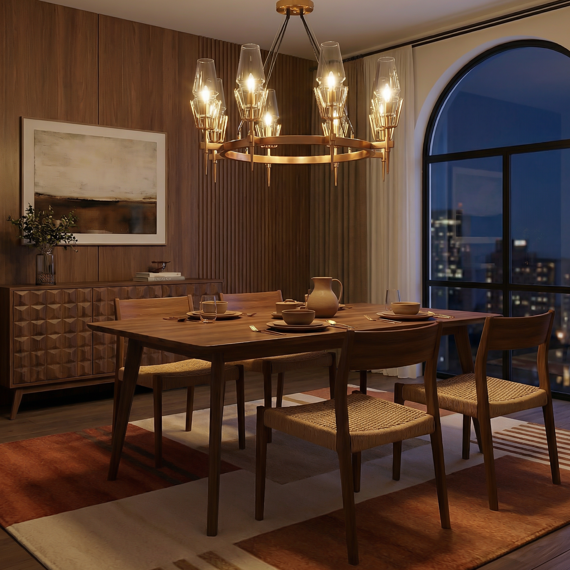 lustre Sable Doré vue détail | Luxarmonie