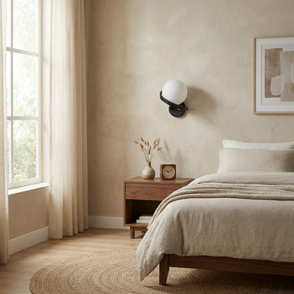 Decorative wall sconce smooth finish refined elegance – Astrélia