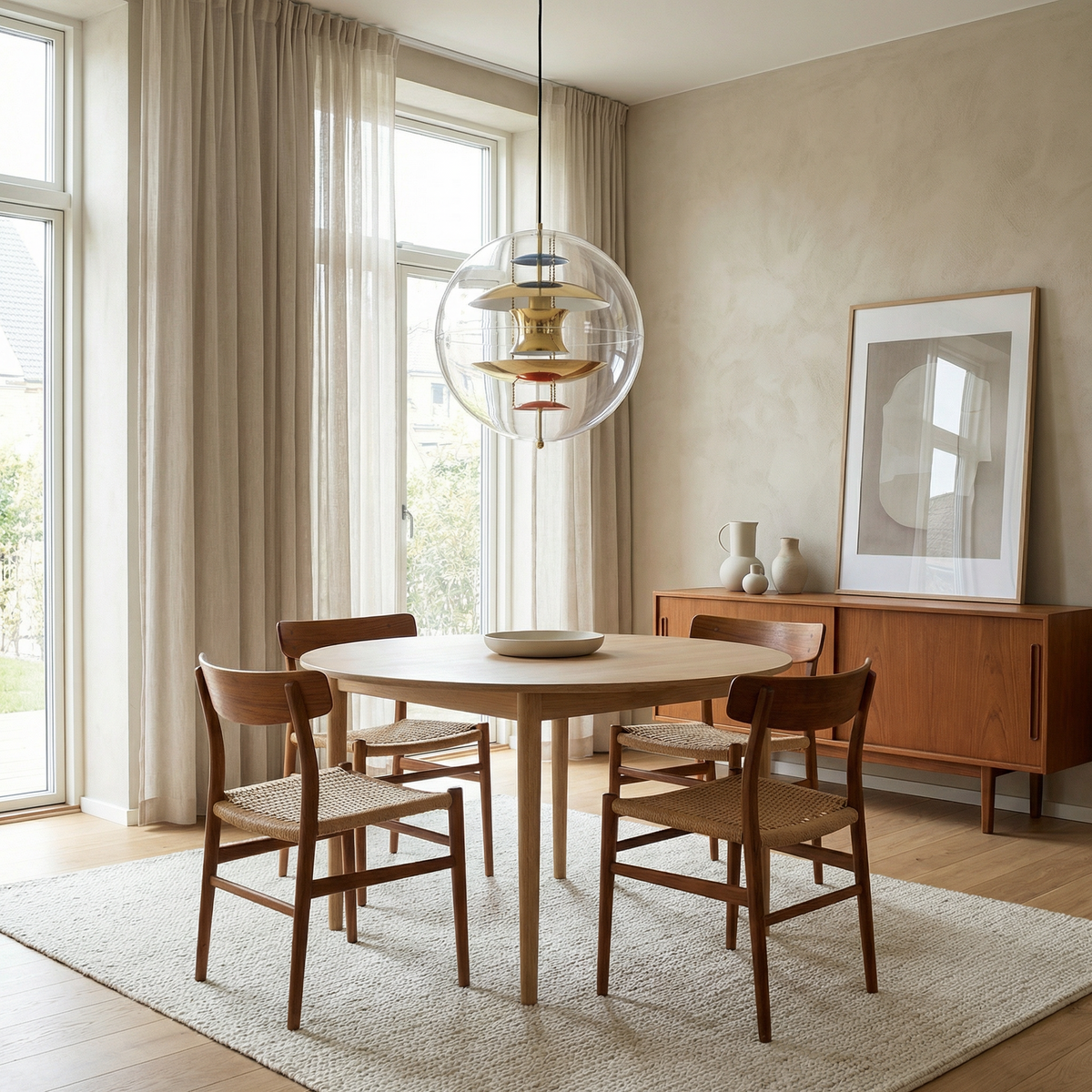 LED Kugel-Pendelleuchte Metall-Finish Zeitgenössisches Ambiente – Harm – LUXARMONIE