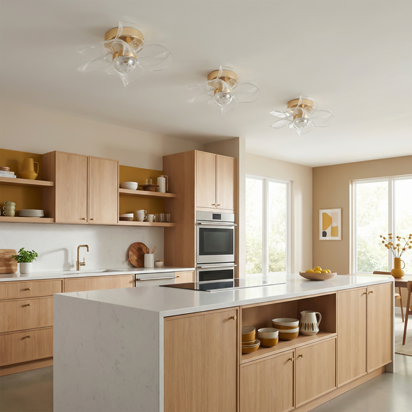 Plafonnier LED Doré Design Nordique Moderne – Aliova