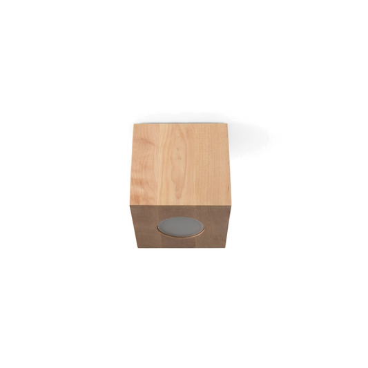 Plafonnier bois naturel scandinave pour salon – modèle Norvane