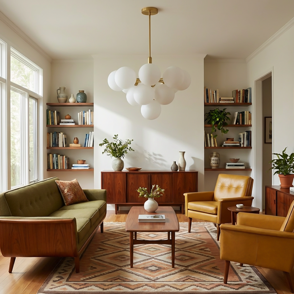 Lustre moderne en verre pour salon – Arionelley