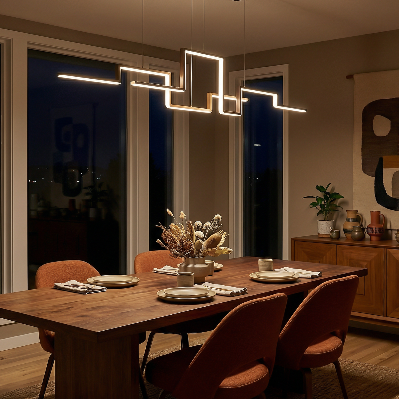 Suspension Design Aérien Finition Dorée Ambiance Majestueuse – Vespera