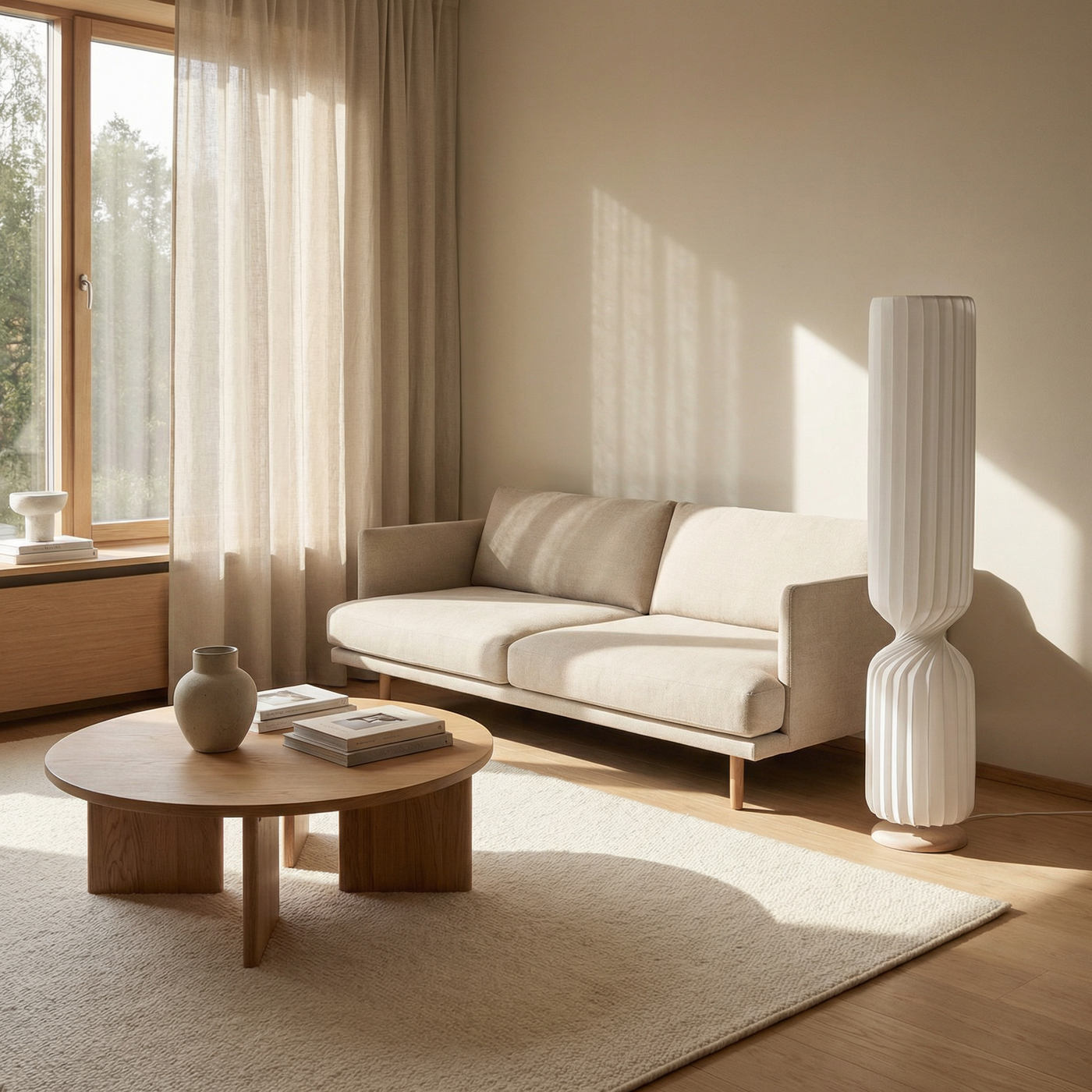 Lampadaire Moderne Doux & Élancé – Erida