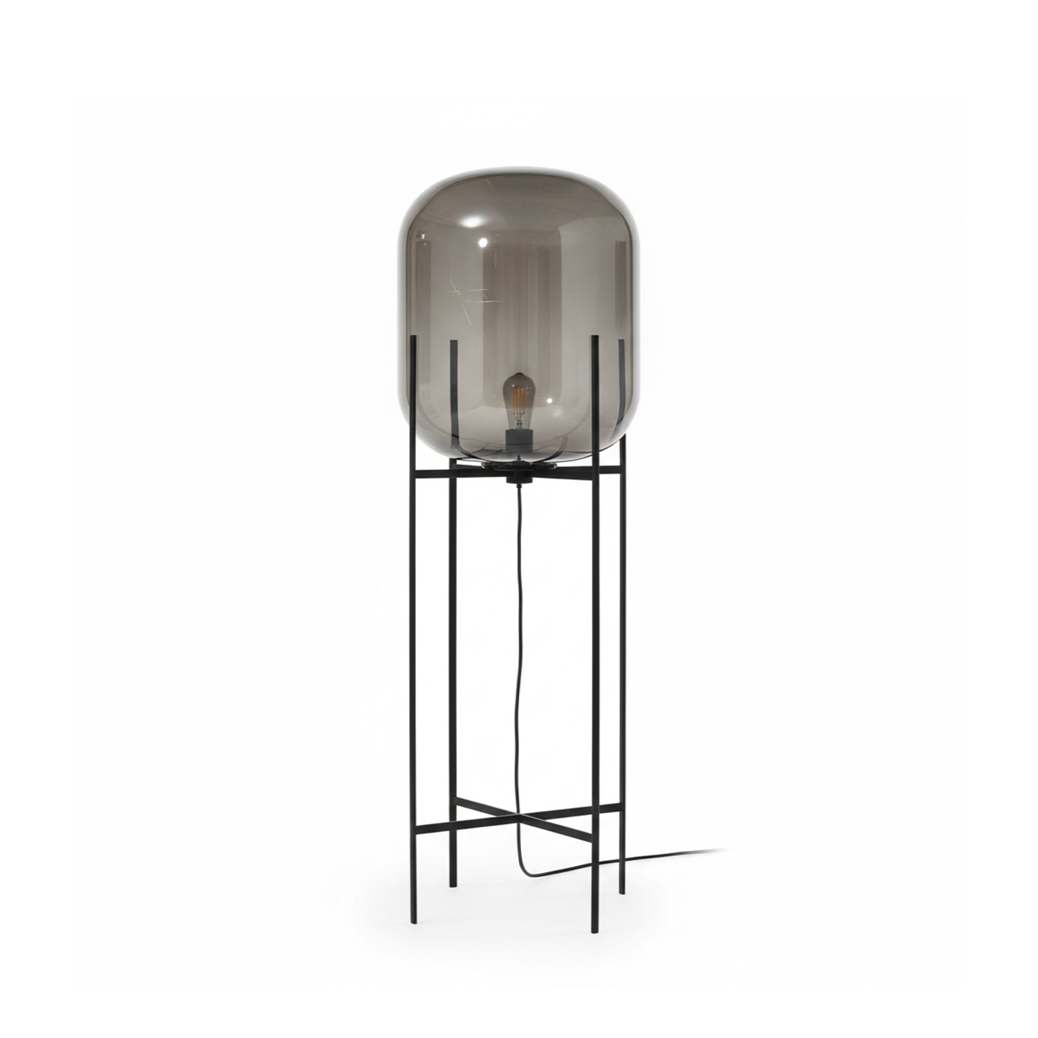 Lampadaire Scandinave Trépied Design Vitrail Ambiance Douce – Boreal