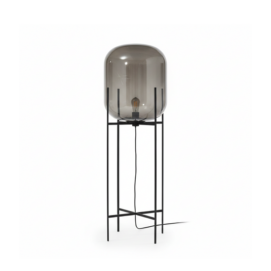 Lampadaire Scandinave Trépied Design Vitrail Ambiance Douce – Boreal