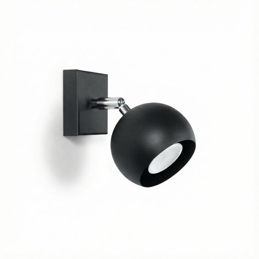 Modern adjustable black wall light – Noxaria model