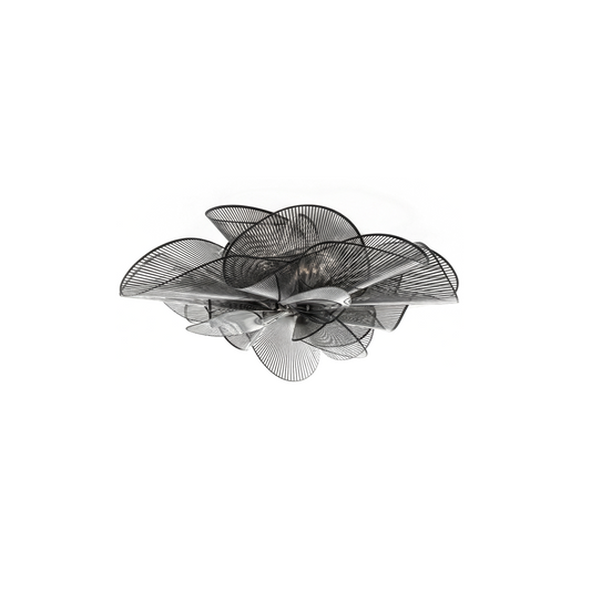 Plafonnier moderne en PVC noir pour chambre à coucher – Noctura