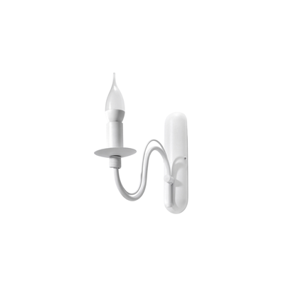 Arandela parede castiçal aço branco moderno – Asterwyn