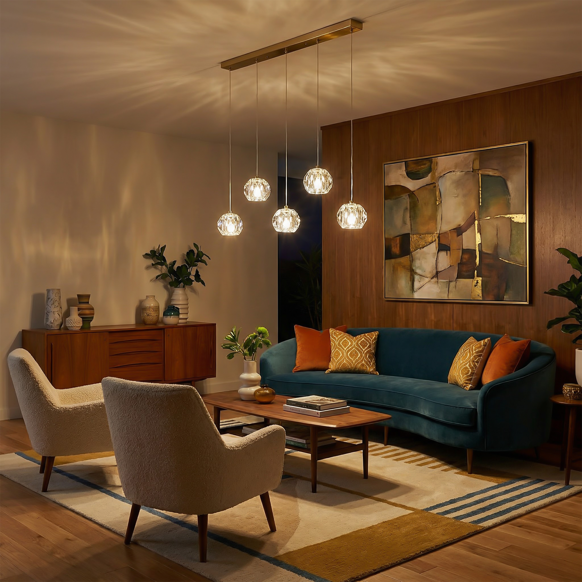 Suspension Crystallo vue détail | Luxarmonie