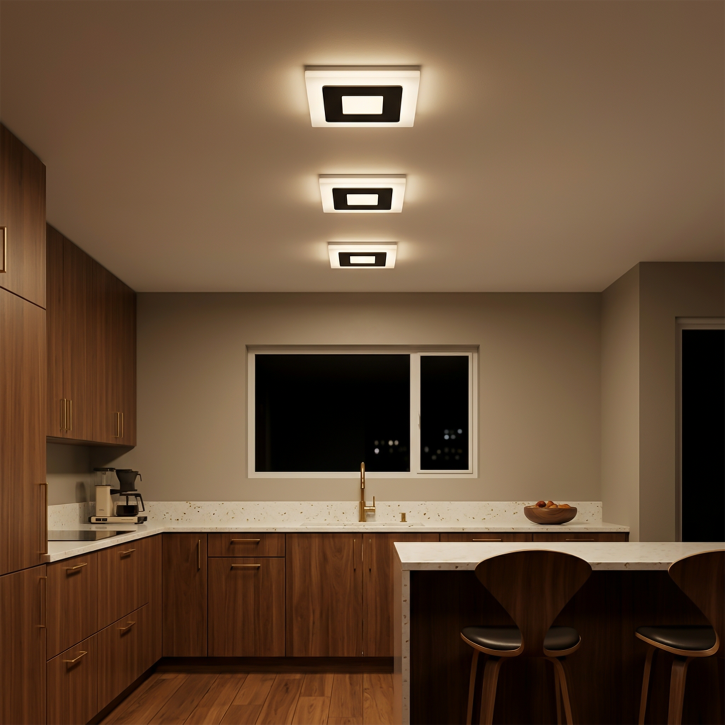 Plafonnier Intérieur Gradable et Peu Encombrant – Quadrat