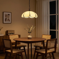 Suspension Tiffany en Verre Ambré Doré – Aurélise