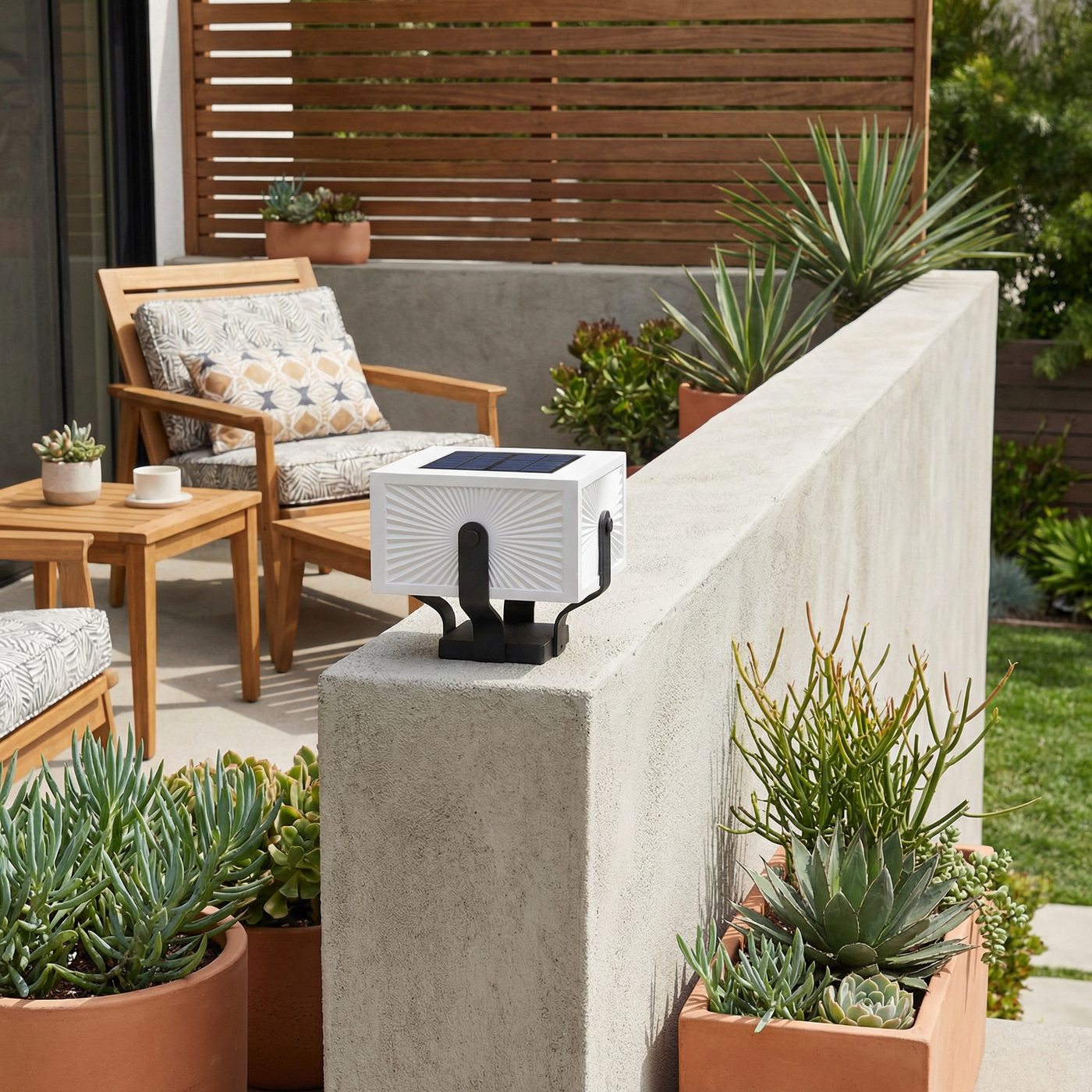 Lampe solaire de jardin en acier inoxydable – Solastice