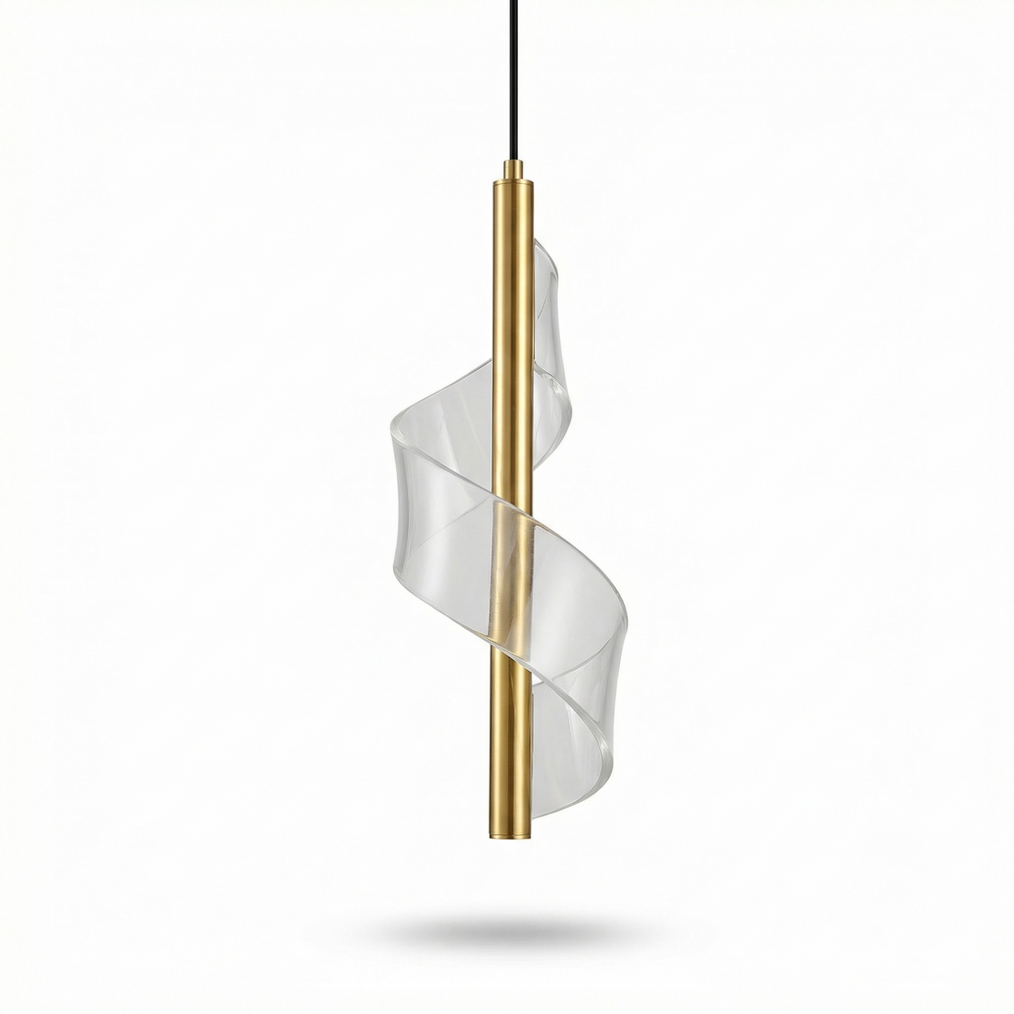 Suspension Moderne Minimaliste avec Abat-jour PVC – Éclipse Noire