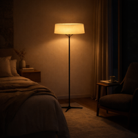 Lampe à pied moderne en tissu nordique pour salon – Armoniev