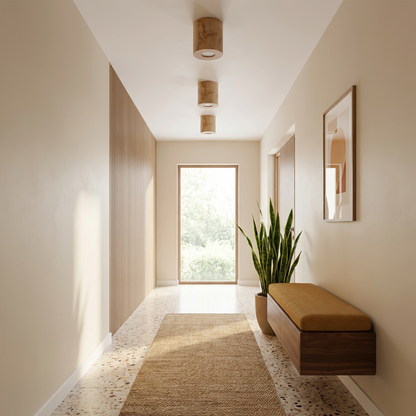 Scandinavian natural wood ceiling light – Model Neralis