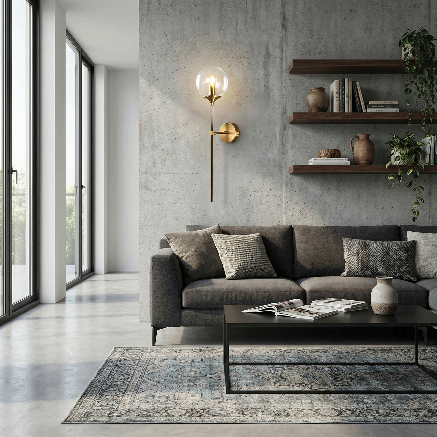 Applique Murale Ajustable Globe Verre Raffiné – Auréa