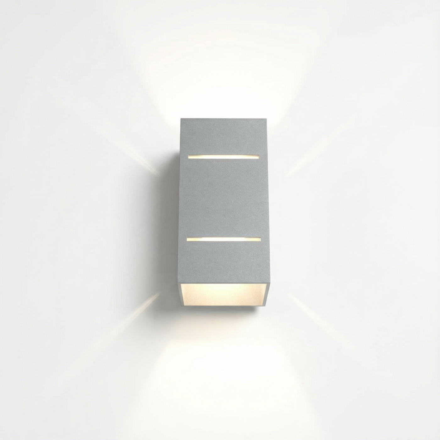 Wall light gray aluminum modern living room - Model Nerion