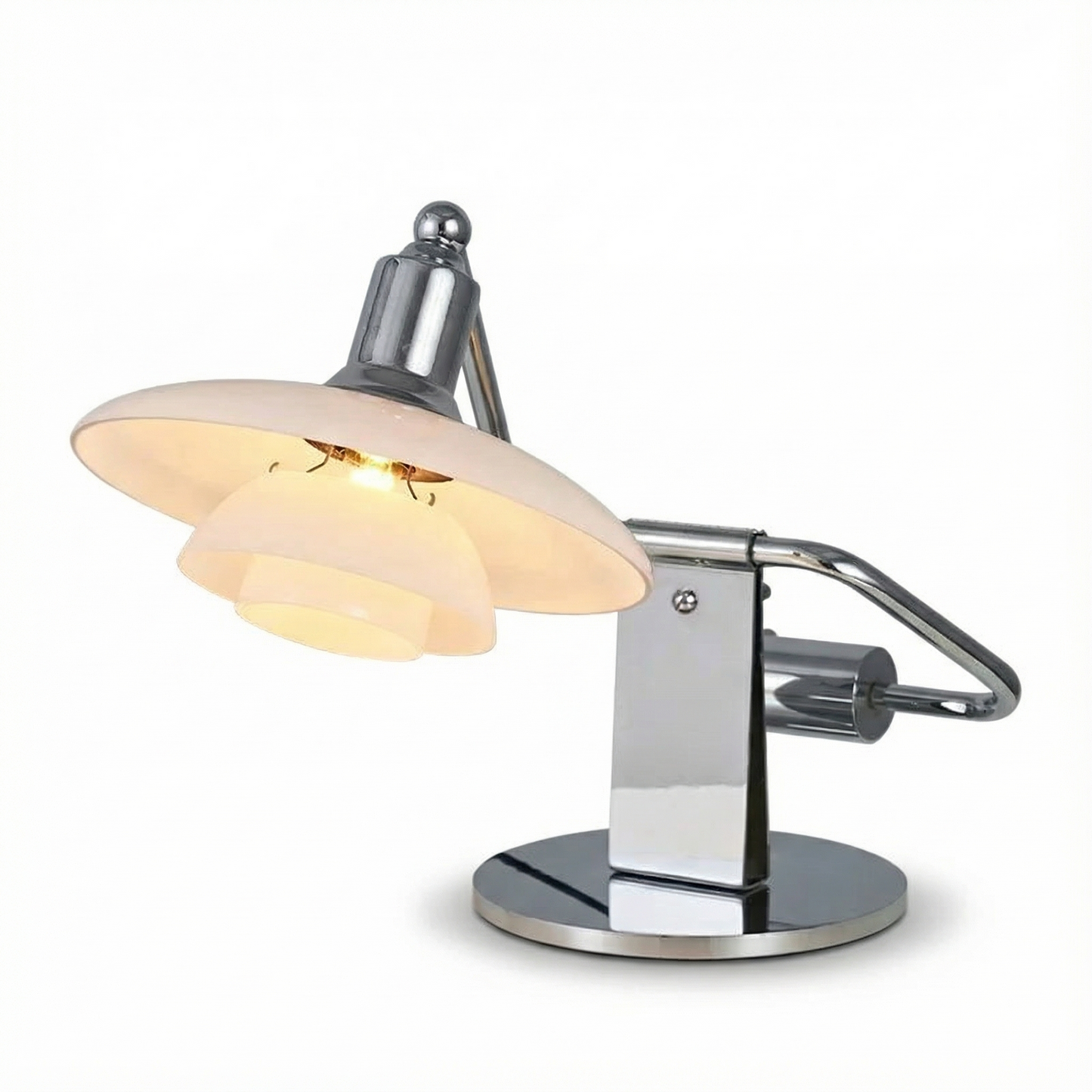 유리 & 스틸 빈티지 테이블 램프 – Oréa