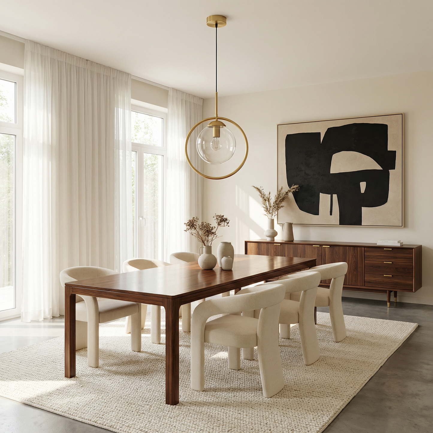 Suspension Cercle Des Neiges vue ambiance | Luxarmonie