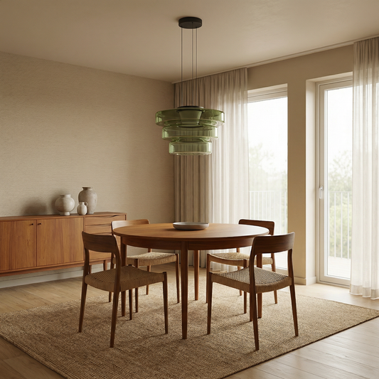 Suspension nordique en verre pour salle à manger – Solinya