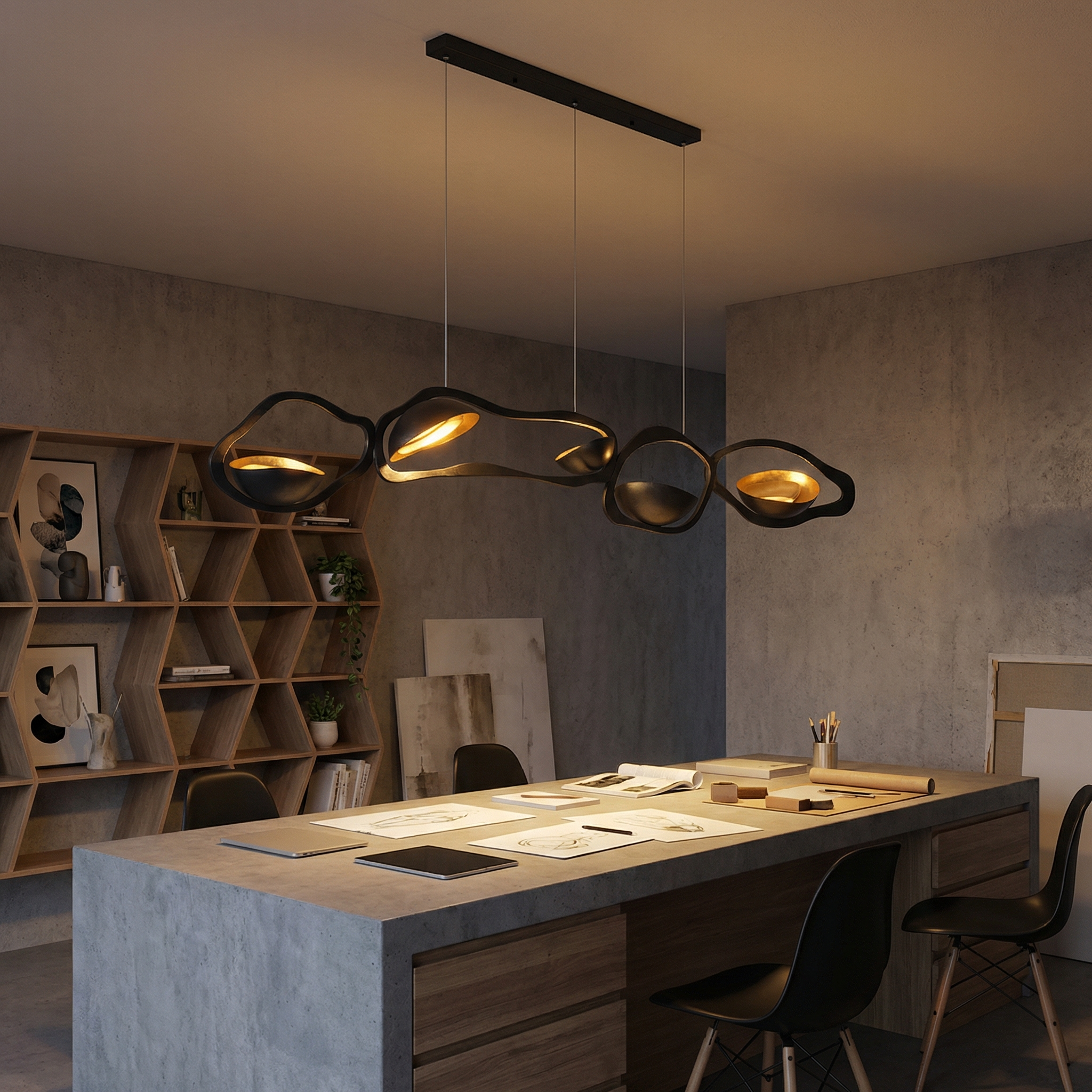 Suspension LED Élégante Style Galerie – Prisma