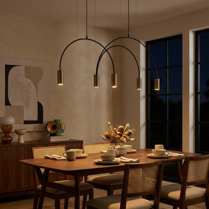 Contemporary Modern Curves and Easy Installation Ceiling Light – Zeno