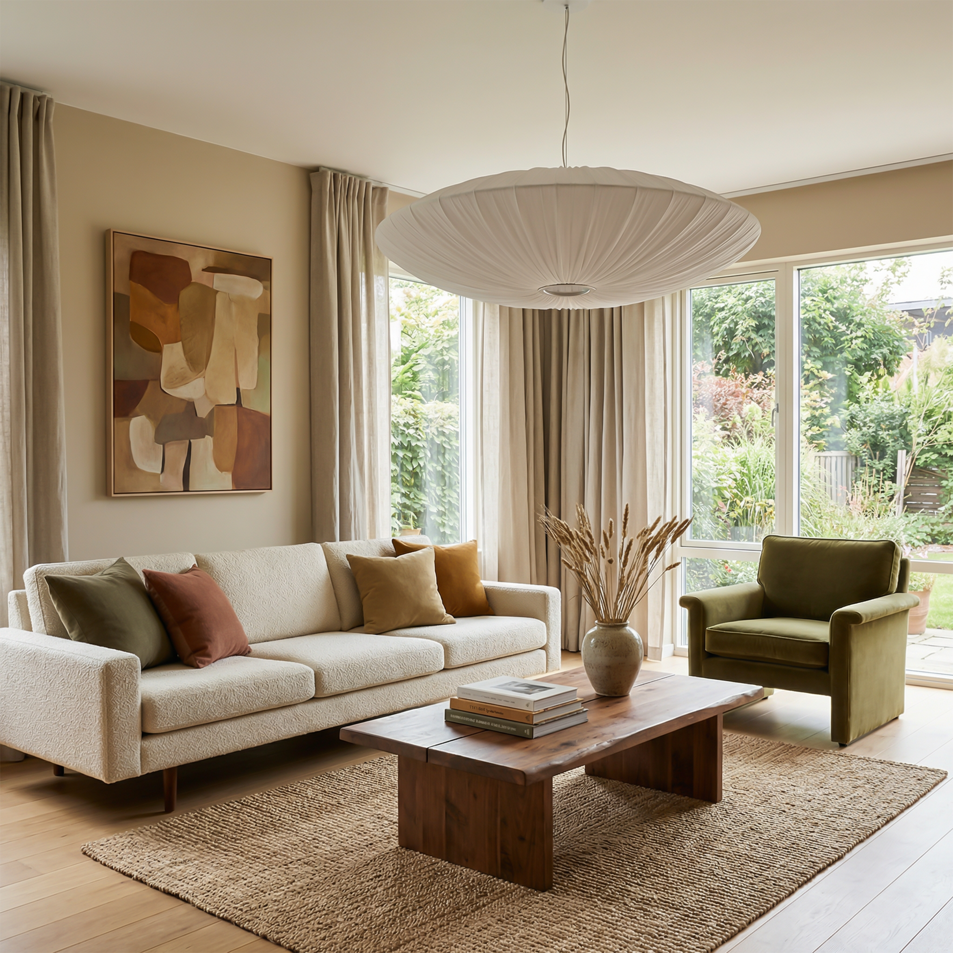 Suspension en tissu contemporaine pour salon et chambre – Armoniquat