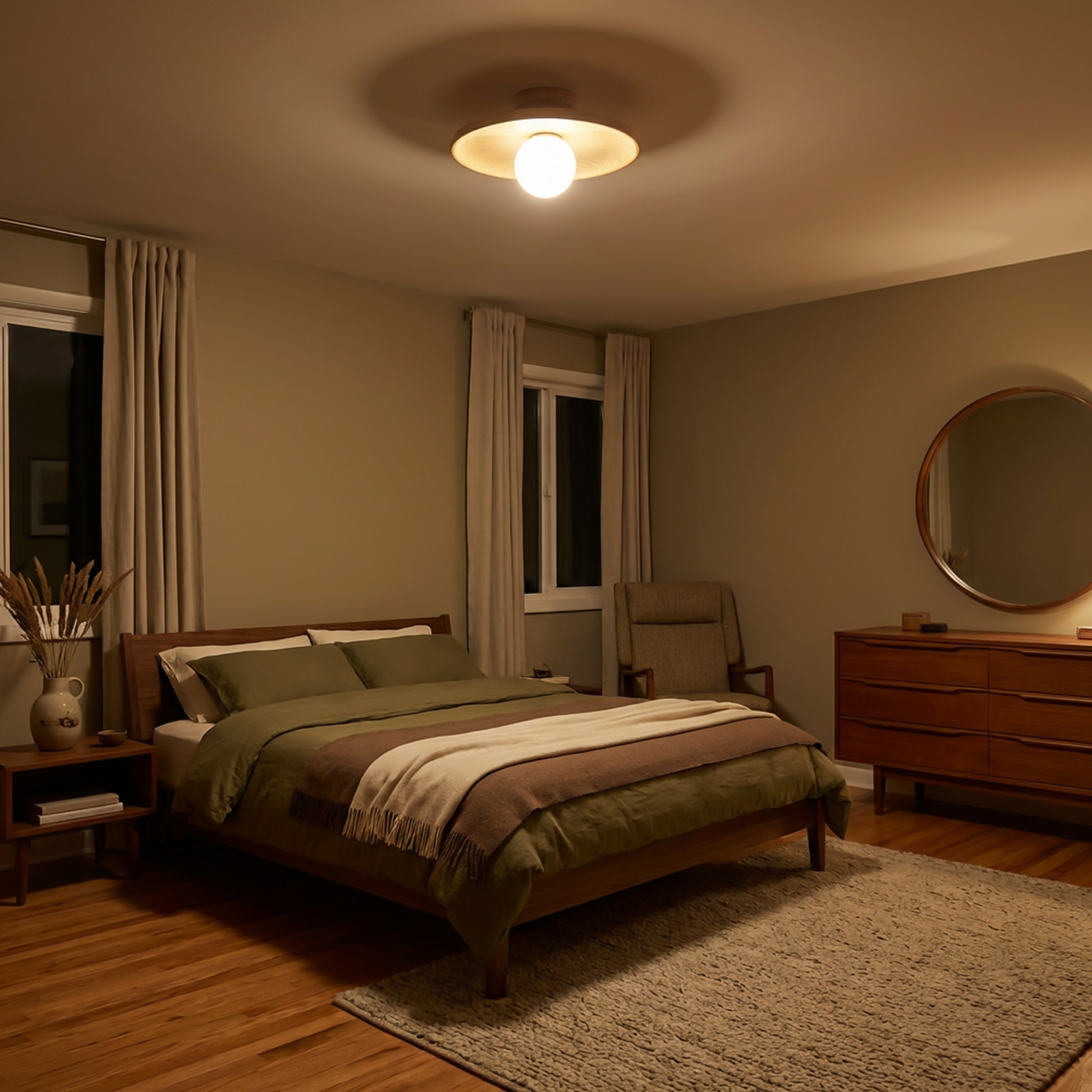 Plafonnier Madeira Clara Ambiente Zen e Contemporânea – Marbena