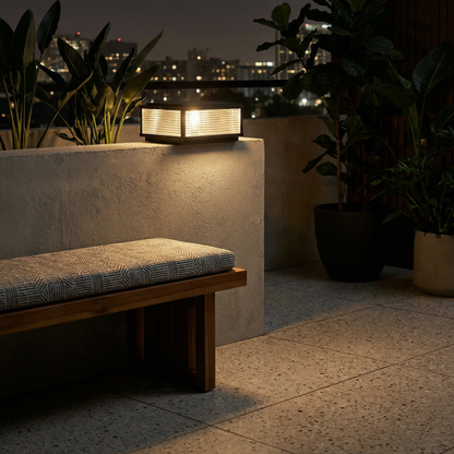 Luz exterior Veraluce vista detalle | Luxarmonie