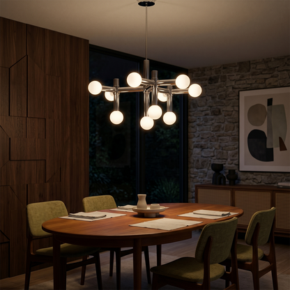 Lustre en Verre Style Nordique pour Salon – Seraphin