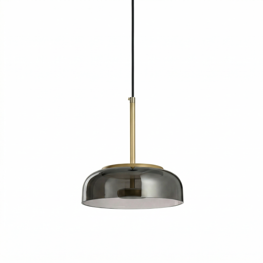 Suspension Moderne en Verre et Aluminium Forgé – Luminosa