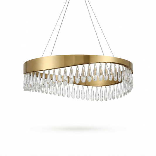 Lustre Luxueuse Réglable en Hauteur Design Brillant – Aurora