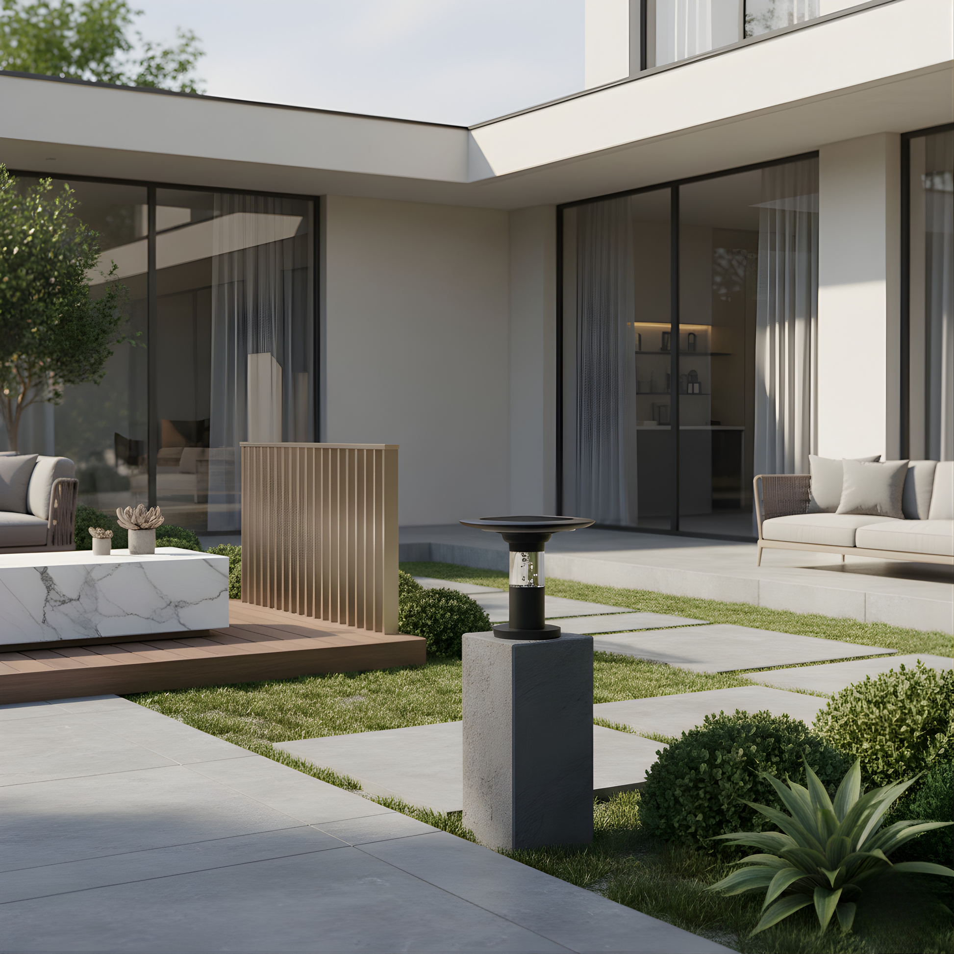 Luminaire Extérieur Solastiche vue ambiance | Luxarmonie