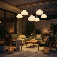 Suspension LED en Métal et Acrylique pour Jardin – Metacryl