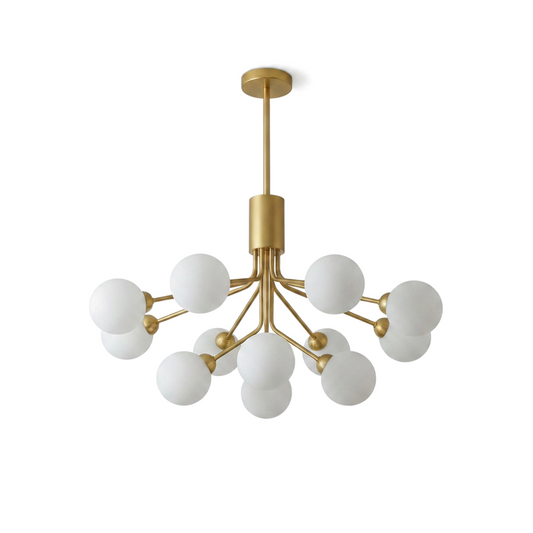 Lustru Modern din Fier cu Sticlă Mată pentru Living – Orielis