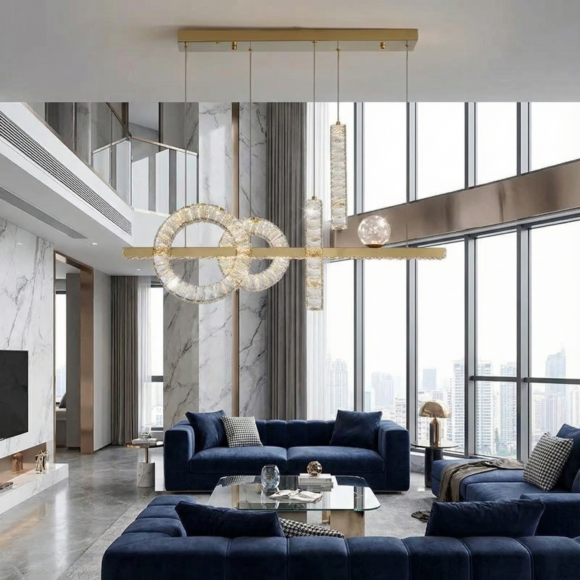 Lustre Cristarèner vue ambiance | Luxarmonie