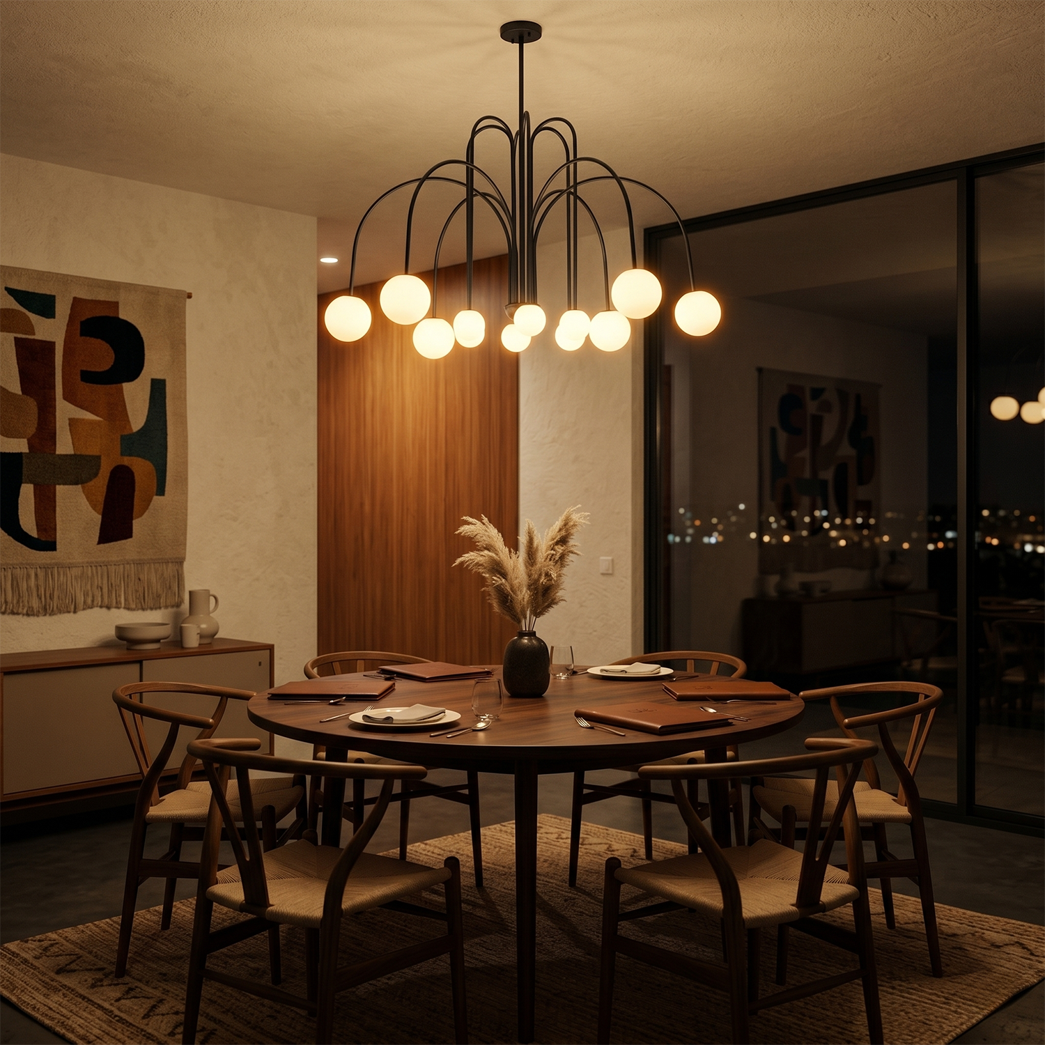 Lustre Haut de Gamme Élément Sculptural Style Méditerranéen – Forgiato