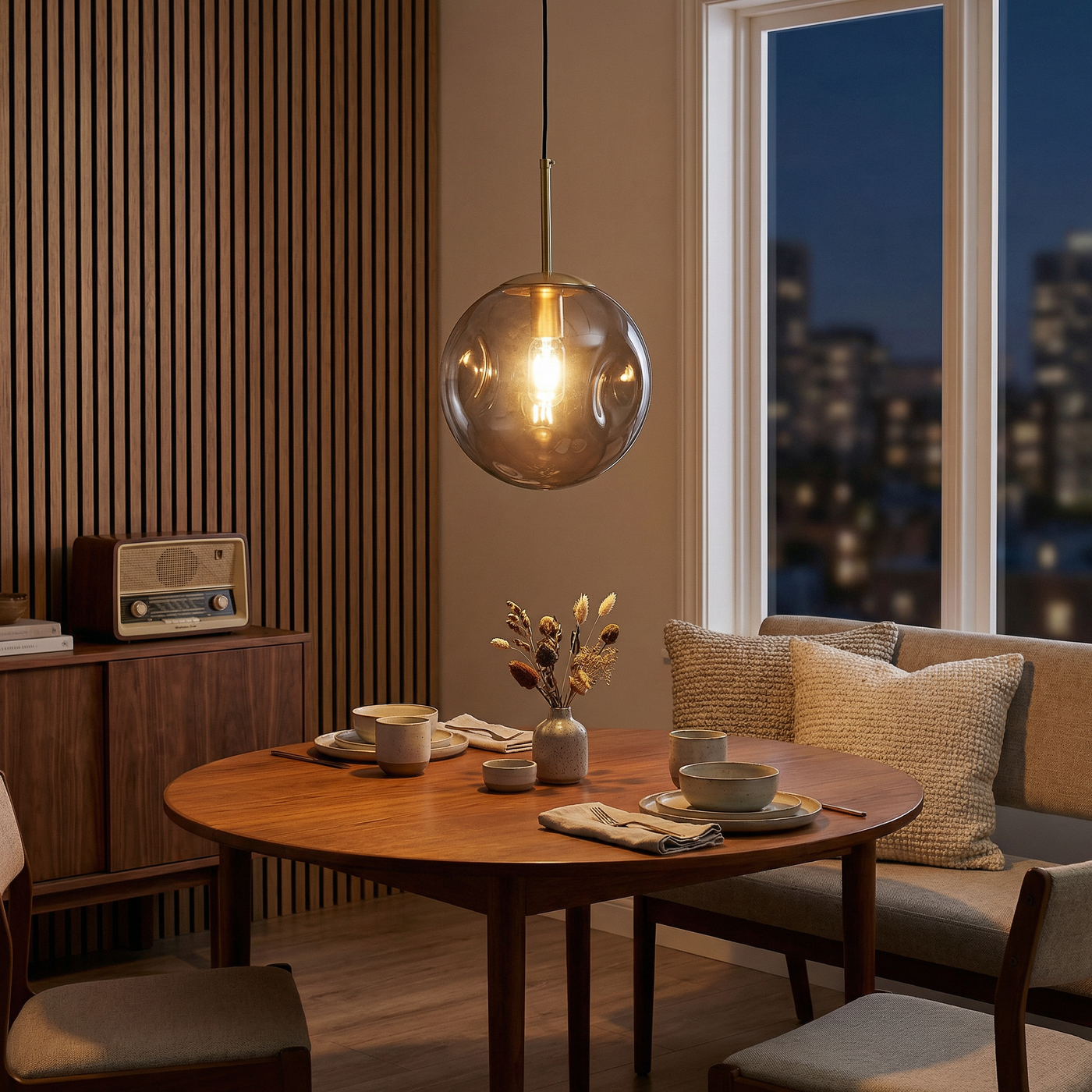 Suspension Nordique en Verre pour Salon et Chambre – Orbalya