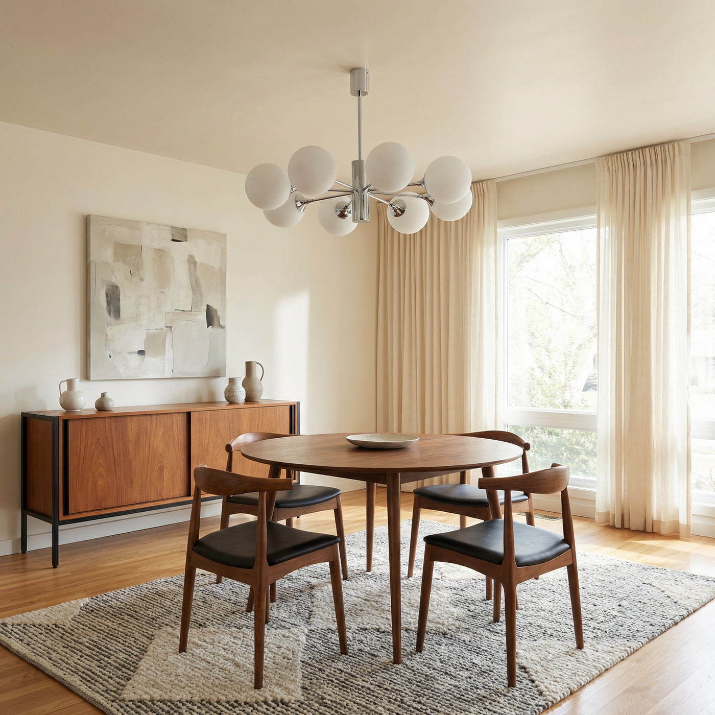 Lustre Nordique Moderne en Fer pour Salon – Ziraldion