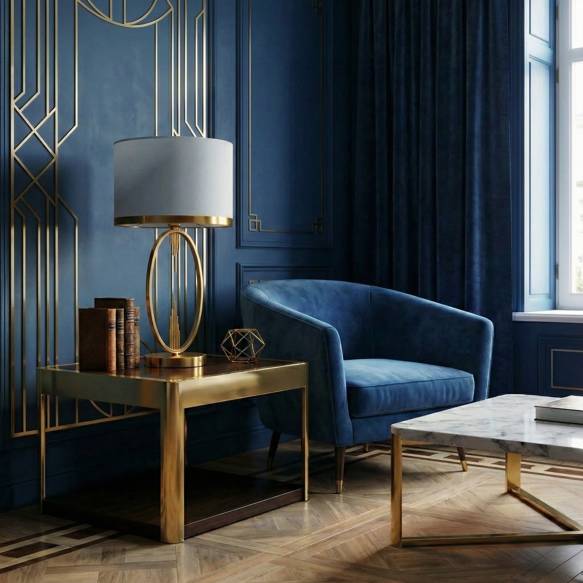 Lampe à poser Prestige vue ambiance | Luxarmonie