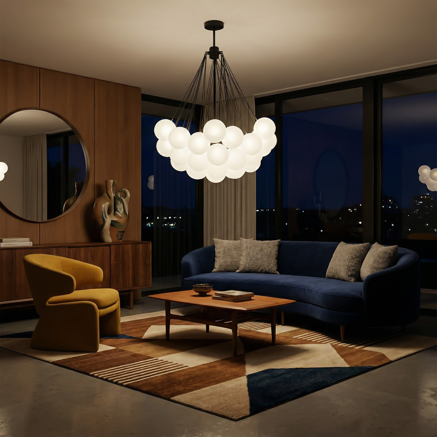 Suspension Hypnotique Orbe vue détail | Luxarmonie