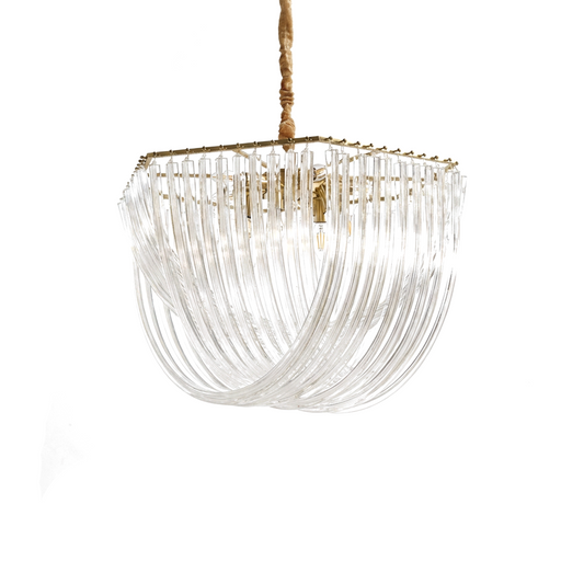 Lustre moderne en verre en forme de U pour salon – Auralise