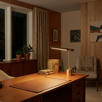 Lampe de Chevet Bambou Fer LED Minimaliste – Helios