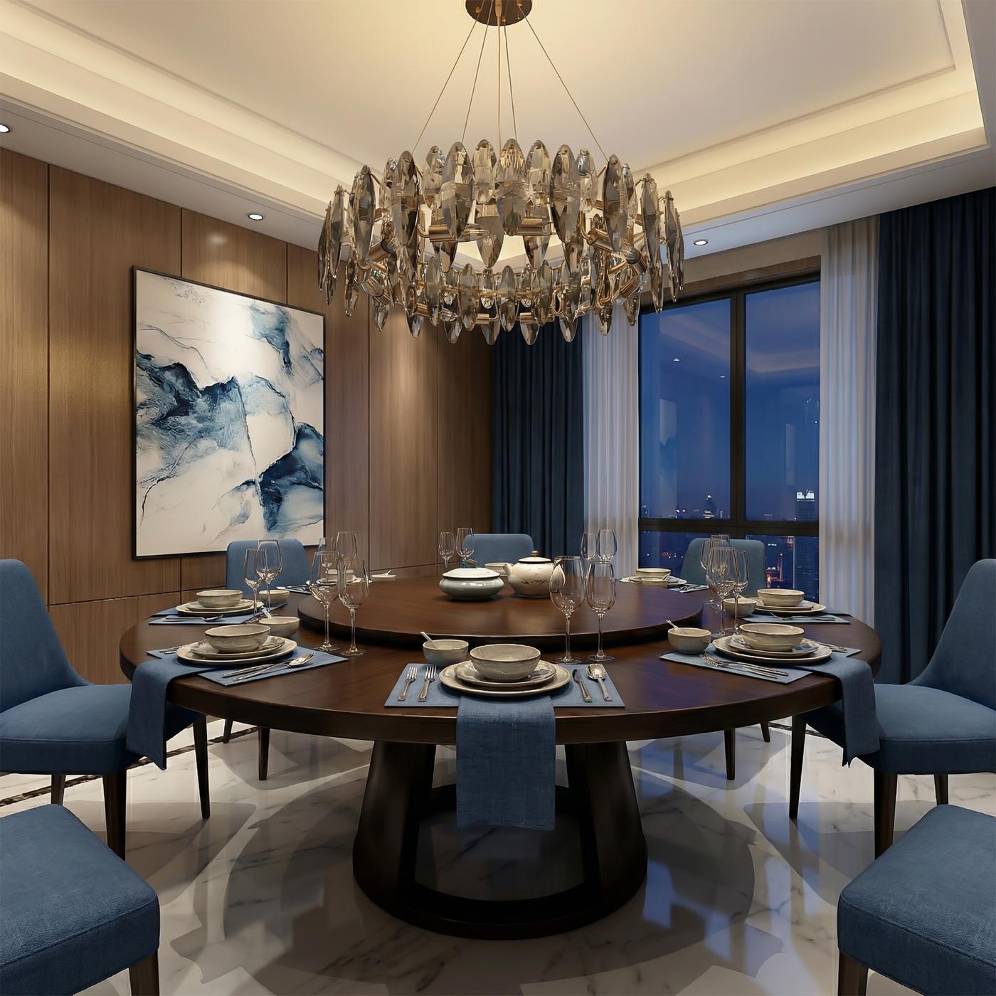 Suspension en cristal pour salon et chambre – Cristarôme