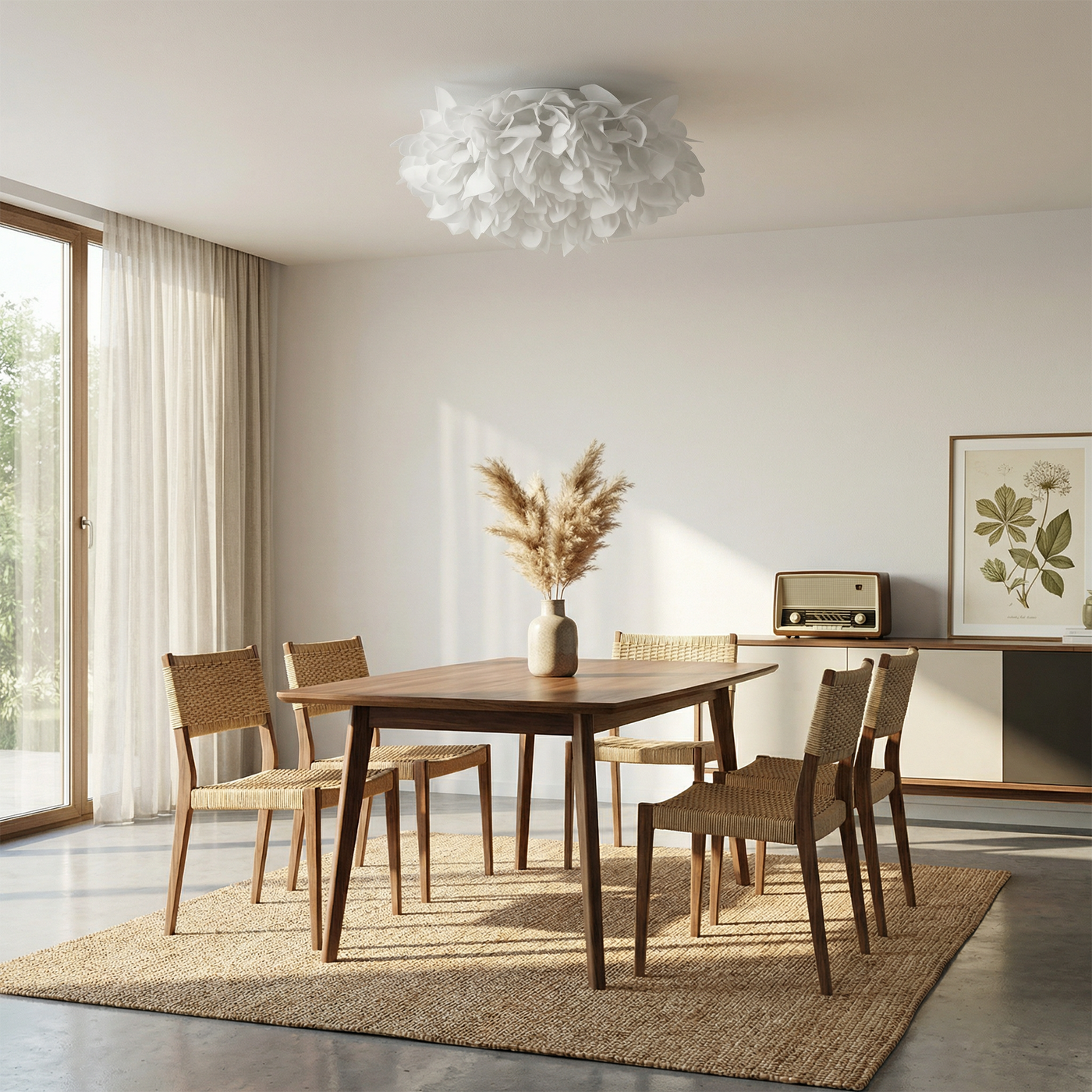 Plafonnier Moderne Forme Florale Éclairage Tamisé – Floral