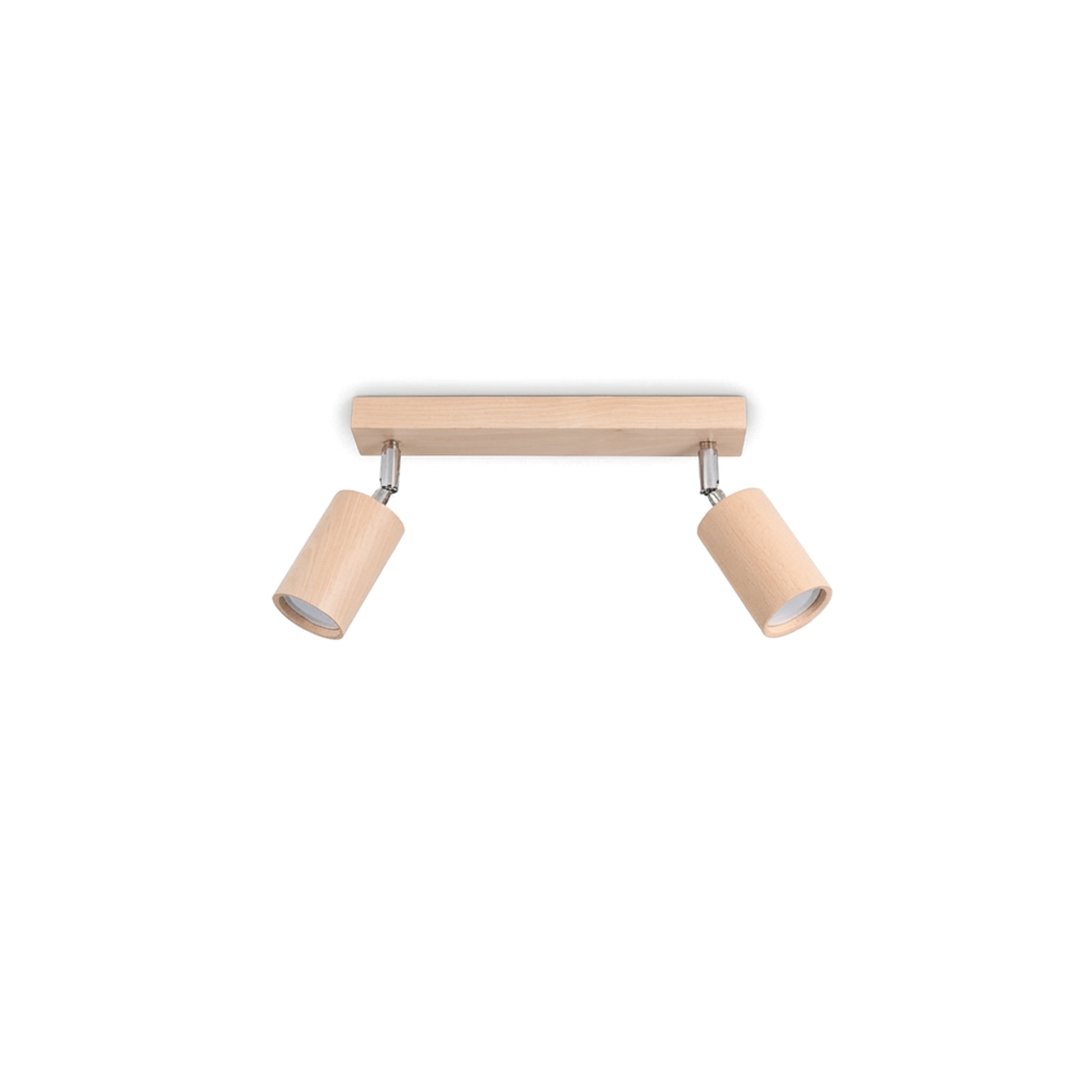 Natural wood adjustable ceiling light for living room – Model Nørvian
