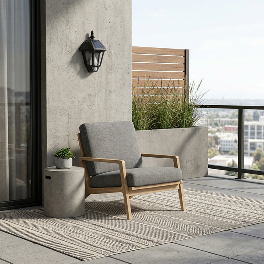 Applique Extérieure Épurée en Aluminium Noir – Obsynox