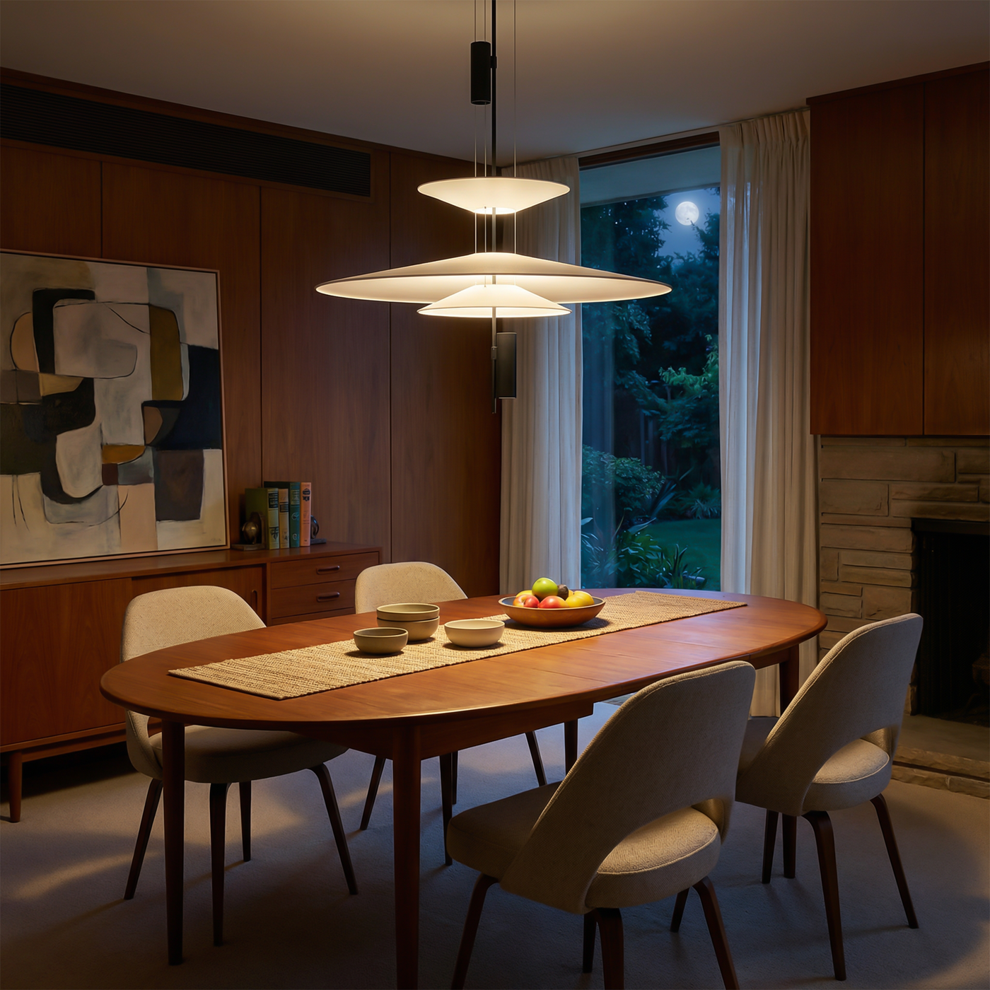 Suspension en Acrylique Finition Chic pour Espace Raffiné – Discs